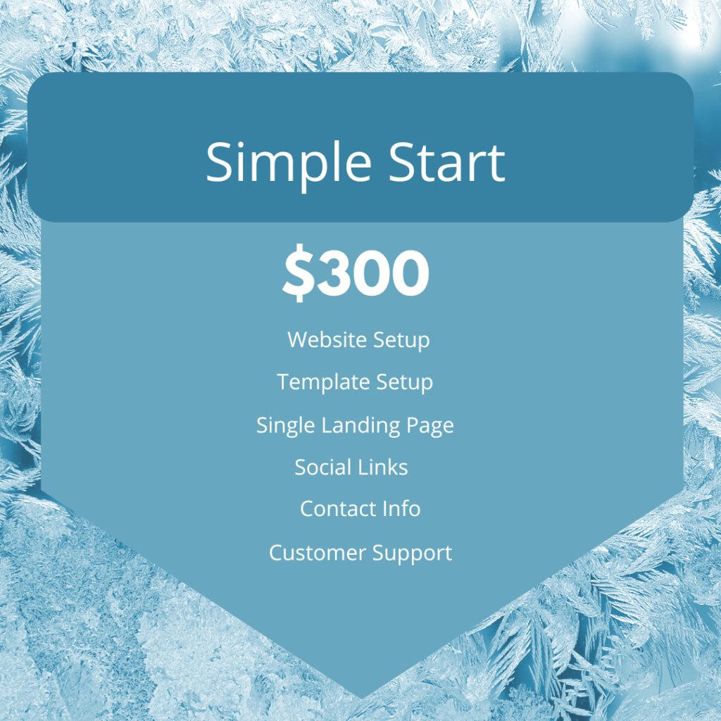 Simple Start Website Page